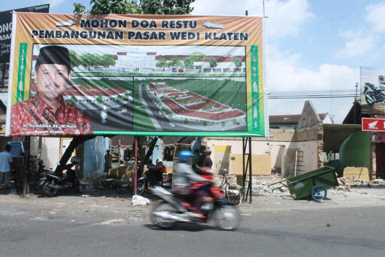 Pasar Wedi Klaten Sedang Dalam Masa Pembangunan