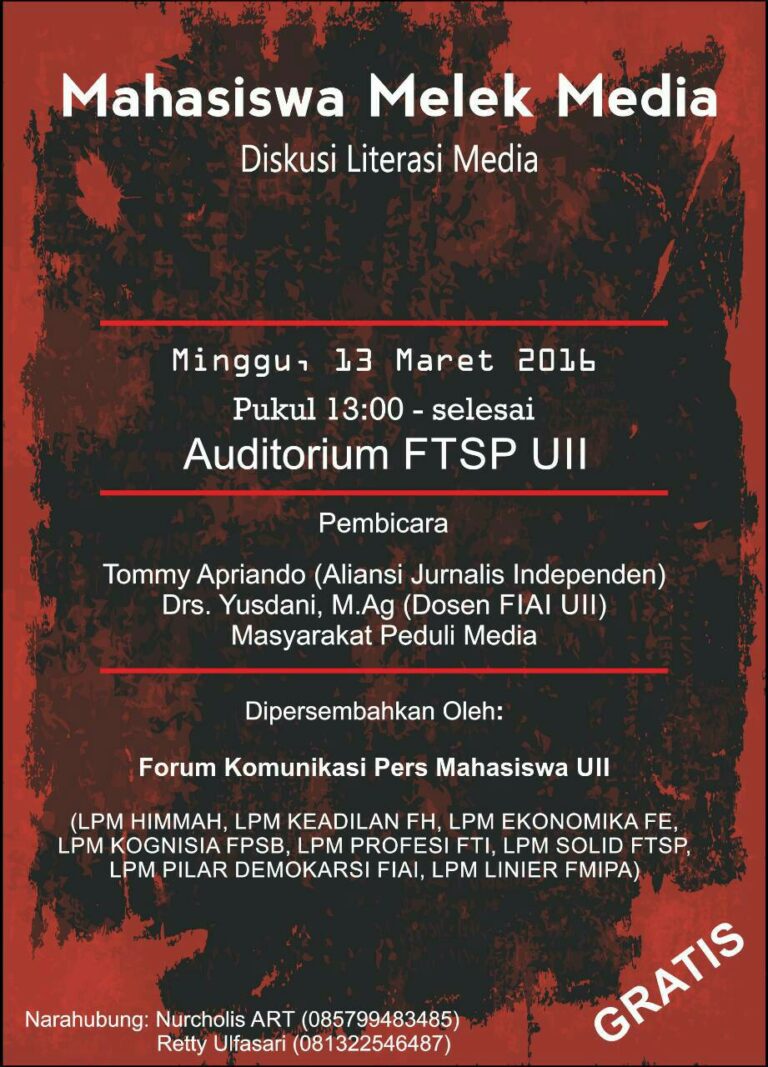 Literasi Media, Mahasiswa Harus Melek Media
